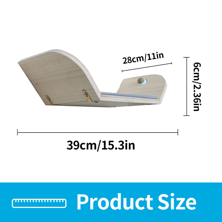 All For Paws Skywalk Wall-Mounted Cat Scratcher Bed with Catnip Ball