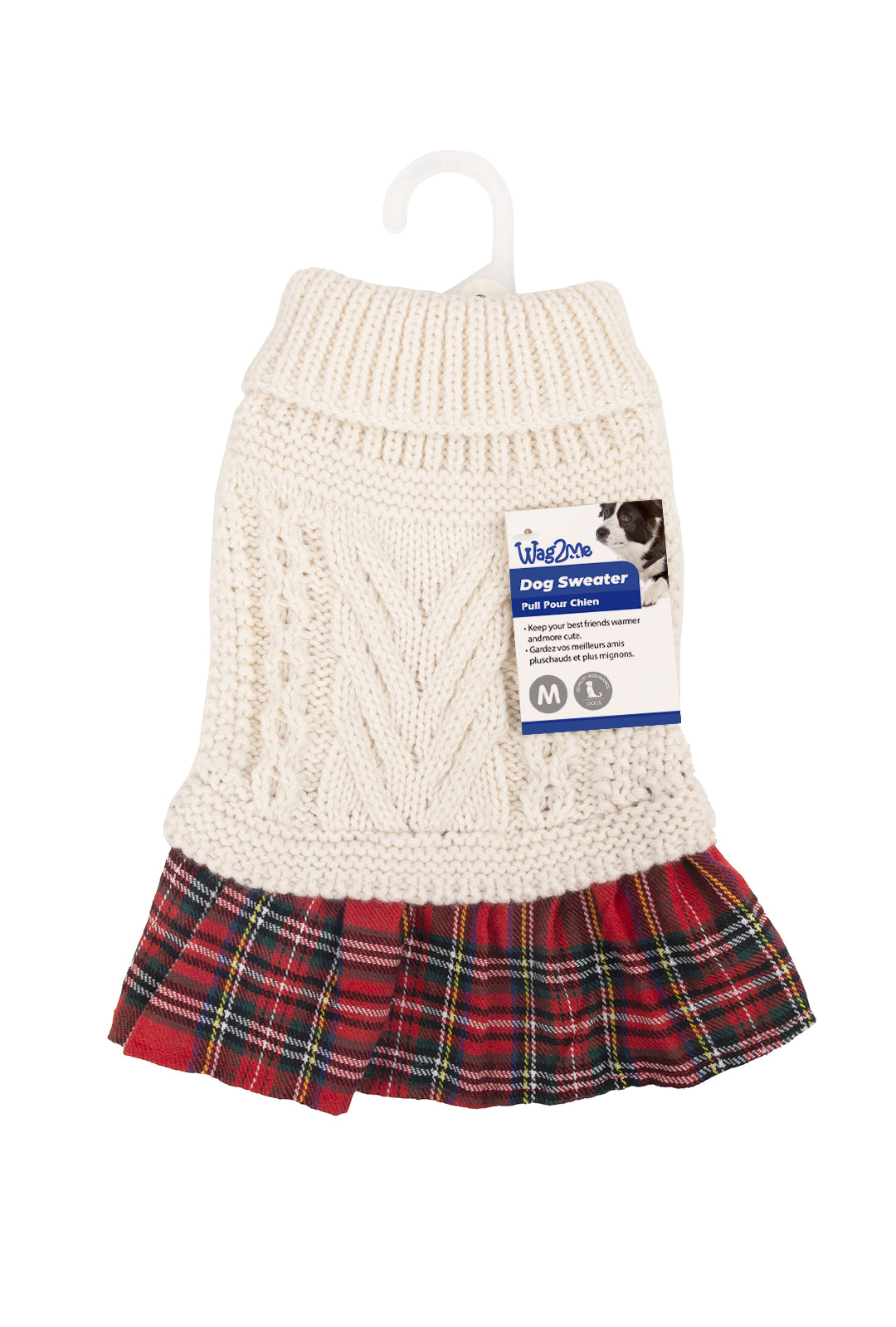 Wag2me Cable-Knit Skirt Sweater