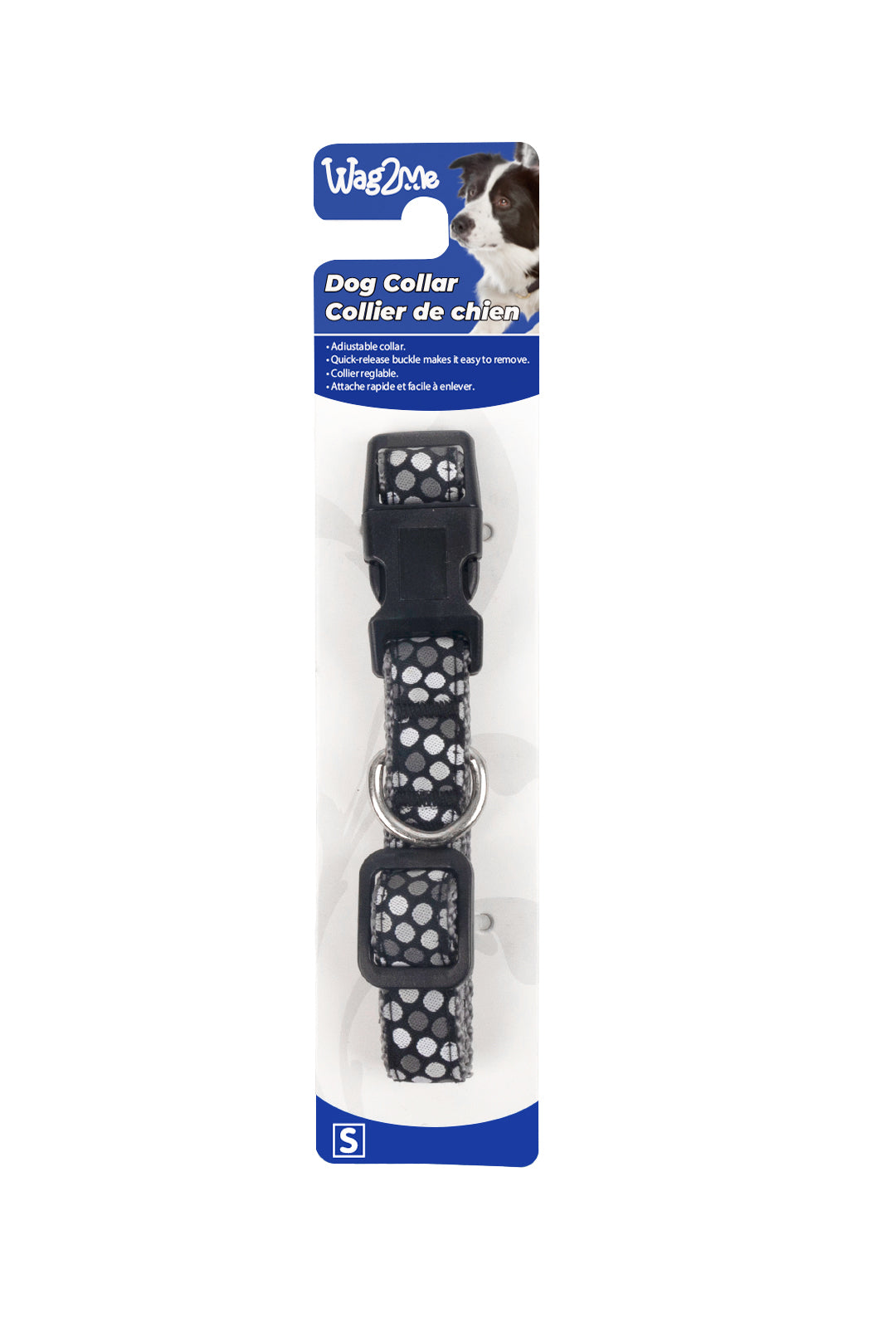 Wag2me Pet Adjustable Collar Zebra Design For Dog and Cat