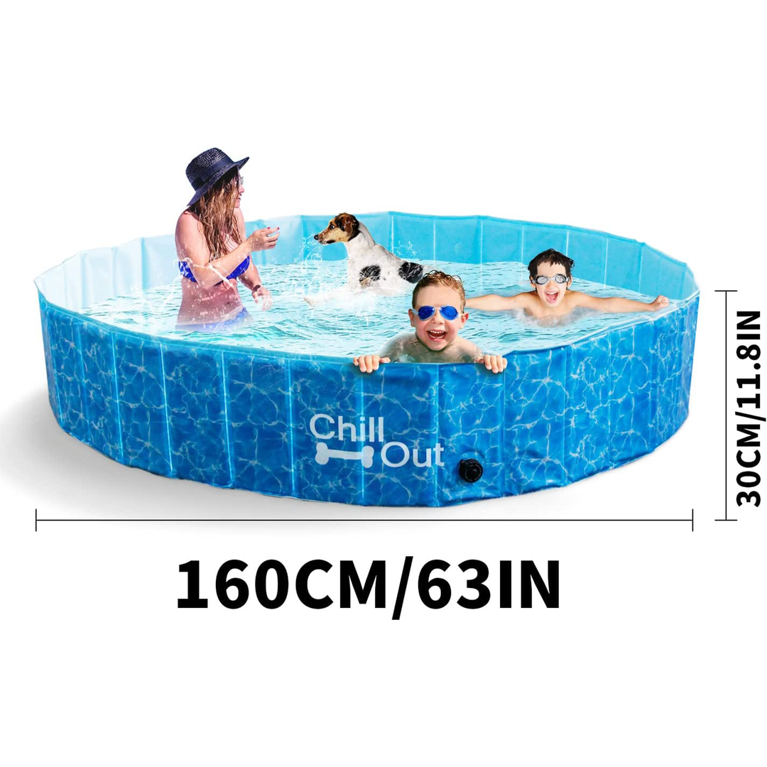 AFP Foldable Dog Swim Pool: 63"