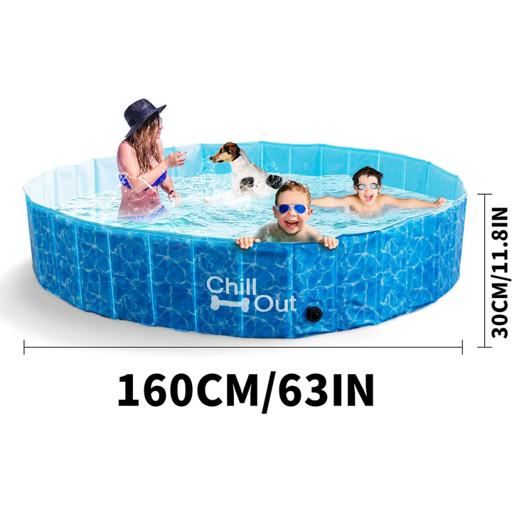 AFP Foldable Dog Swim Pool: 63"