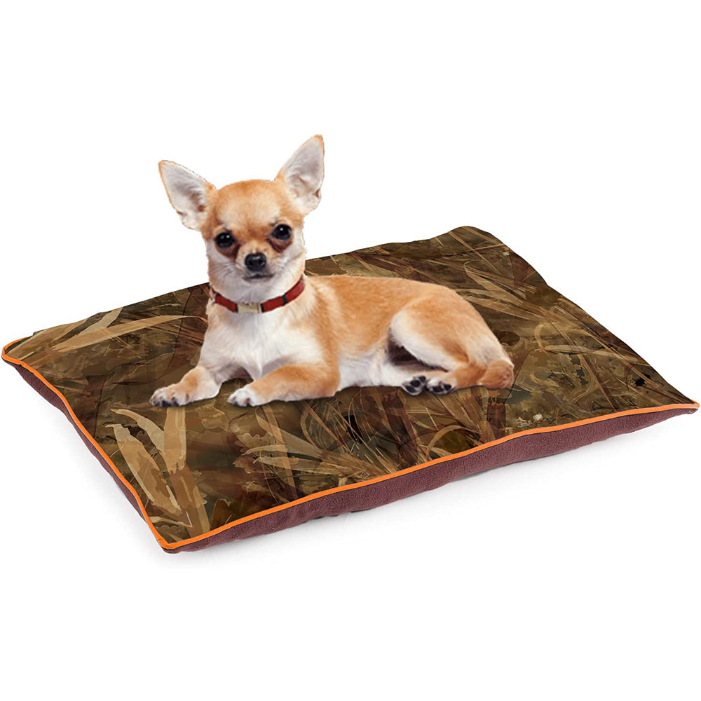 All For Paws Machine Washable Dog Bed (Brown) Crate Mat Pet Pillow With Removable Cover