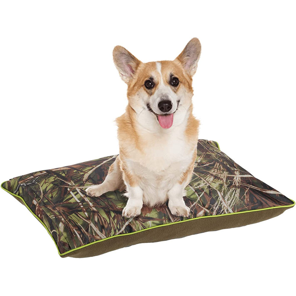 All For Paws Machine Washable Dog Bed (Green) Crate Mat Pet Pillow With Removable Cover