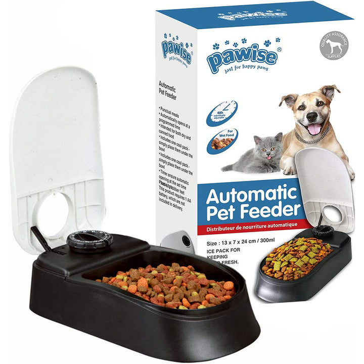 Pawise Automatic Pet Feeder Water Bowl Dog & Cat Food Dispenser