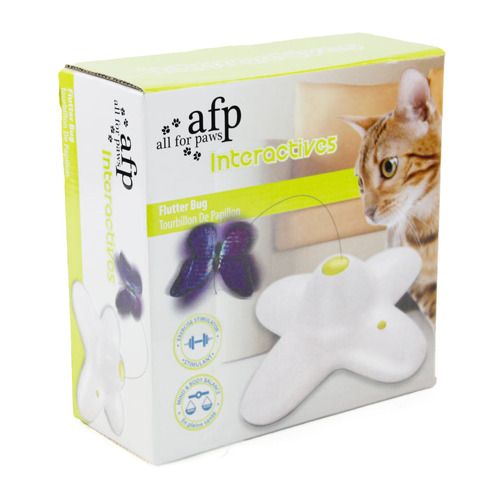All For Paws Flutter Bug Rotating Butterfly Interactive Cat Toy