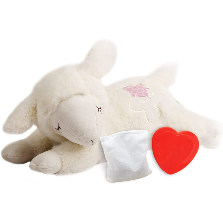 All For Paws Heart Beat Sheep Behavioral Aid Plush Dog Toy | White