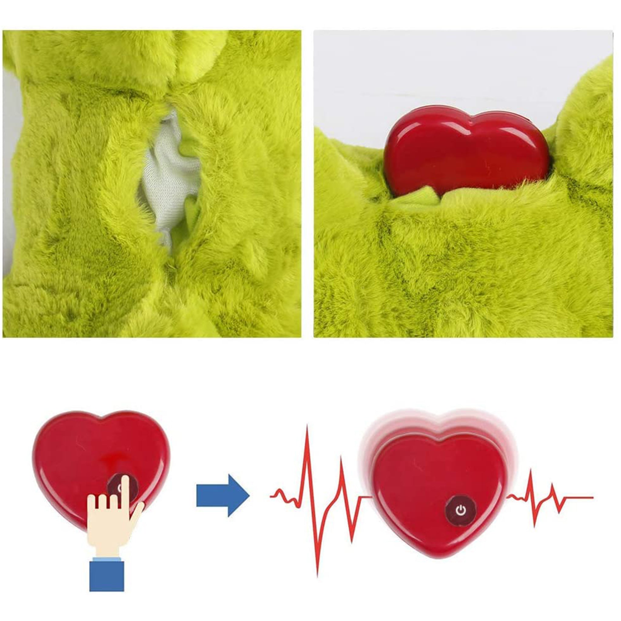 All For Paws Heart Beat Pillow Behavioral Aid Plush Dog Toy