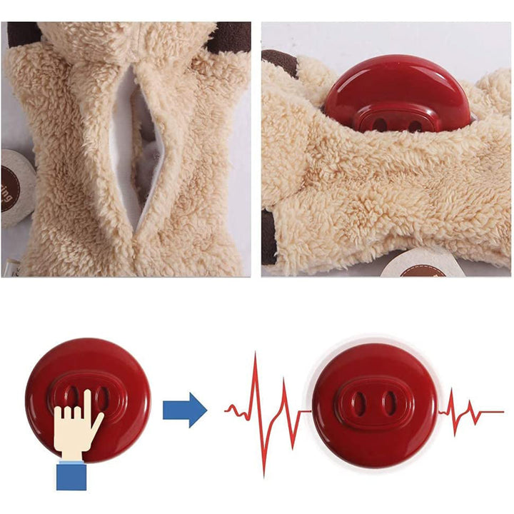 All For Paws Snoring Cuddler (Cat) Purr Sound Calming Plush Cat Toy