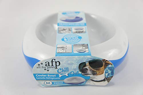 All For Paws Dog Cooler Bowl Keeps Water Cool and Fresh for Hours