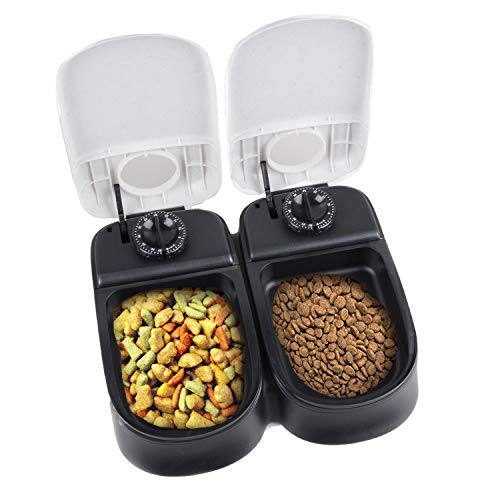 Pawise Automatic Pet Feeder Water Bowl Dog & Cat Food Dispenser