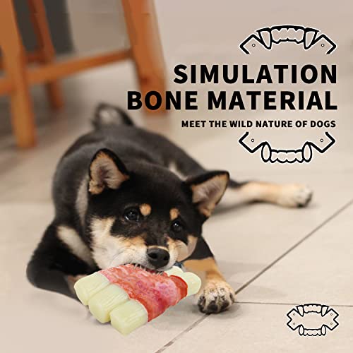 All For Paws Dog Chew Rib Toy Nylon & Rubber Mix Puppy Teething Toys