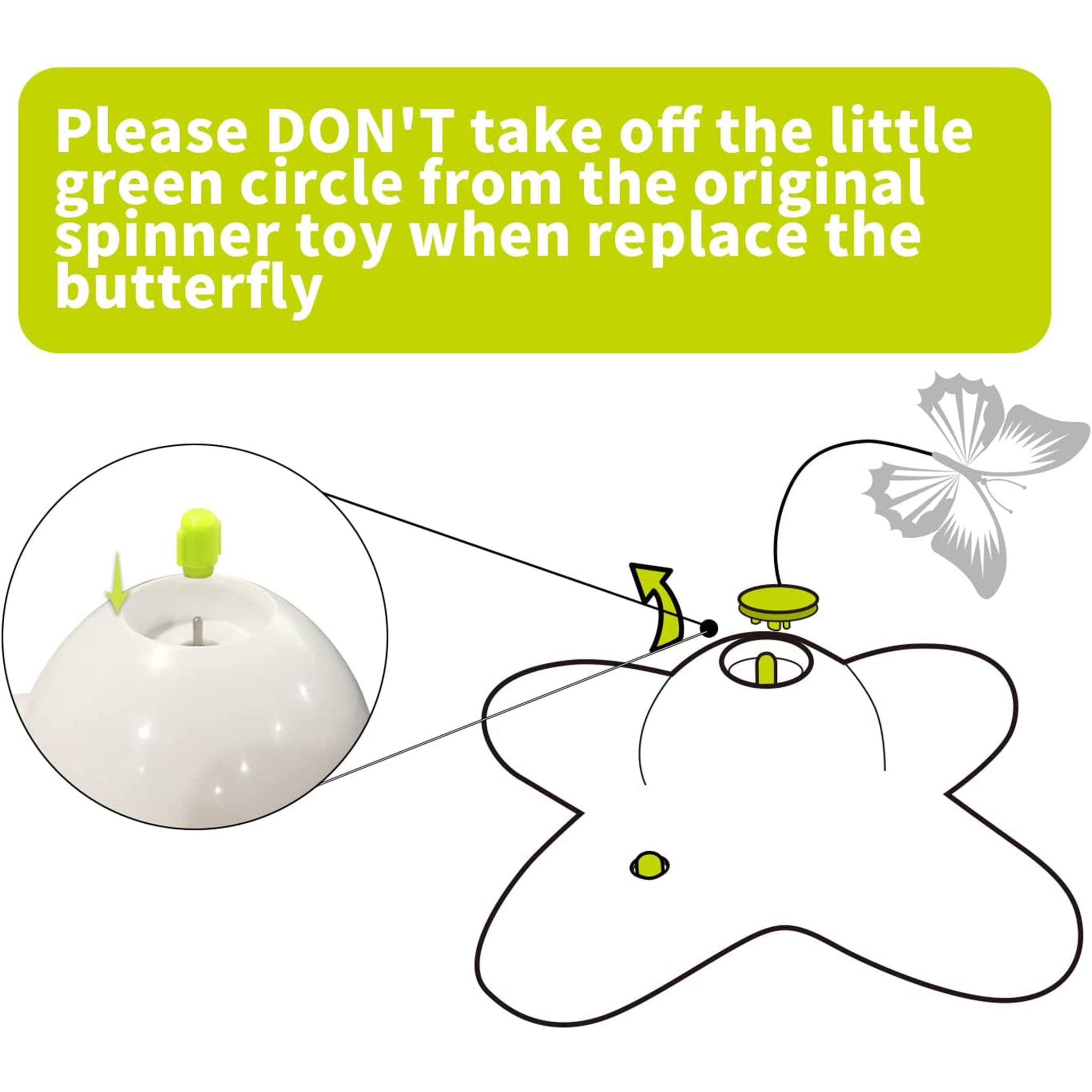All for Paws Flutter Bug Re-Fill Replacement Butterflies Interactive Cat Toy