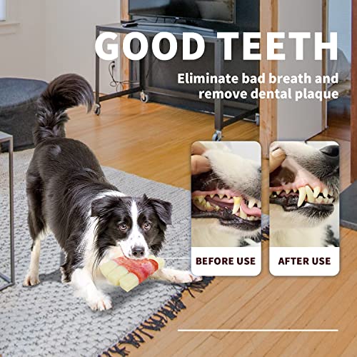 All For Paws Dog Chew Rib Toy Nylon & Rubber Mix Puppy Teething Toys