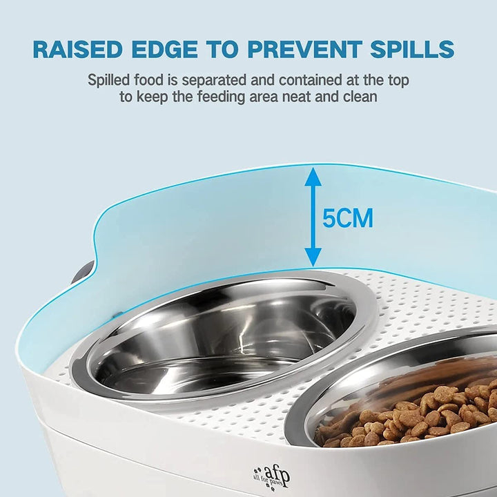 All For Paws 3 In 1 Elevated Double Diner Dog & Cat Bowls