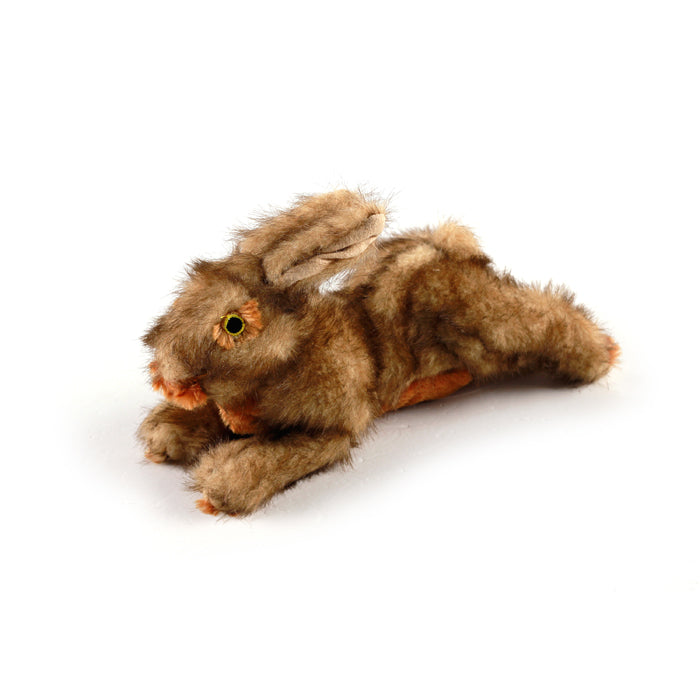 All For Paws Brown Rabbit Squeaky Plush Dog Toy
